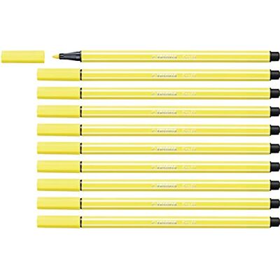 STABILO Premium tuschpenna Pen 68 ask med 10 Citrongul STABILO Premium tuschpenna Pen 68 ask med 10 Citrongul
