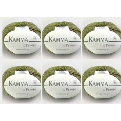 MARUSSIA 6 x Kamma av Permin – ädelgarn med ull, alpacka, silke och tweed-effekt (09 lime) MARUSSIA 6 x Kamma av Permin – ädelgarn med ull, alpacka, silke och tweed-effekt (09 lime)