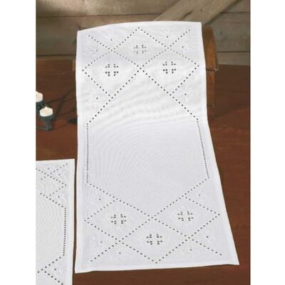 Permin Hardanger bordslöpare broderiförpackning Hardanger räkningsmönster Permin Hardanger bordslöpare broderiförpackning Hardanger räkningsmönster