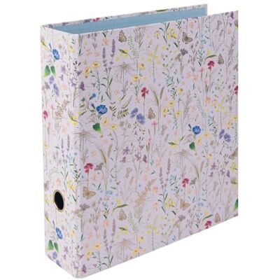 goldbuch 33 575 Mapp Summer Meadow, omslag av konsttryck, vilda blommönster och guldprägling, häftapparat med hävstångsmekanism av metall, mapp, stående mapp, häftmapp, ca 28,5 x 32 x 8 cm, lila goldbuch 33 575 Mapp Summer Meadow, omslag av konsttryck, vilda blommönster och guldprägling, häftapparat med hävstångsmekanism av metall, mapp, stående mapp, häftmapp, ca 28,5 x 32 x 8 cm, lila