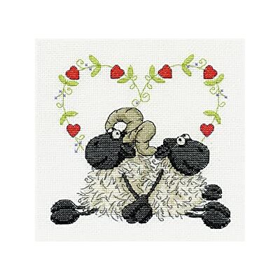 DMC Love You Too Korsstygnsset - Bomull, 14ct Aida, Nål DMC Love You Too Korsstygnsset - Bomull, 14ct Aida, Nål