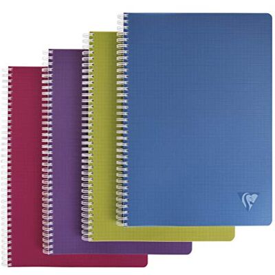 Clairefontaine 329116C samling LiniColour Intensive Set med 5 spiralanteckningsböcker – A4 21 x 29,7 cm – 180 Seyes linjerade sidor – vitt papper 90 g – polypro-fodral – slumpmässiga färger intensiva Clairefontaine 329116C samling LiniColour Intensive Set med 5 spiralanteckningsböcker – A4 21 x 29,7 cm – 180 Seyes linjerade sidor – vitt papper 90 g – polypro-fodral – slumpmässiga färger intensiva