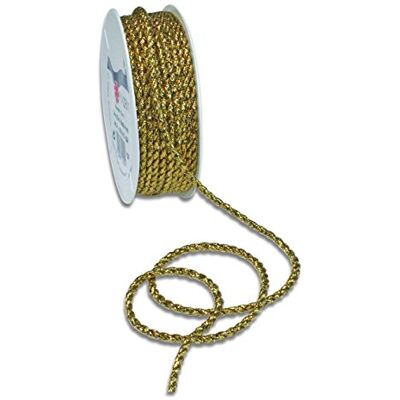 PRÄSENT Presenterad – LOIRE Kordel – guld – 25 m rulle 4 mm PRÄSENT Presenterad – LOIRE Kordel – guld – 25 m rulle 4 mm