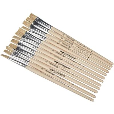 BRUNNEN 1026366741 12X borstpensel skola 10, MDF BRUNNEN 1026366741 12X borstpensel skola 10, MDF