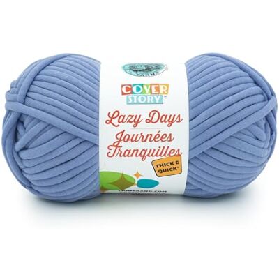 Lion Brand Yarn Lejon märke fodral berättelse lata dagar tjockt och snabbt garnblekt denim 191-106 Lion Brand Yarn Lejon märke fodral berättelse lata dagar tjockt och snabbt garnblekt denim 191-106