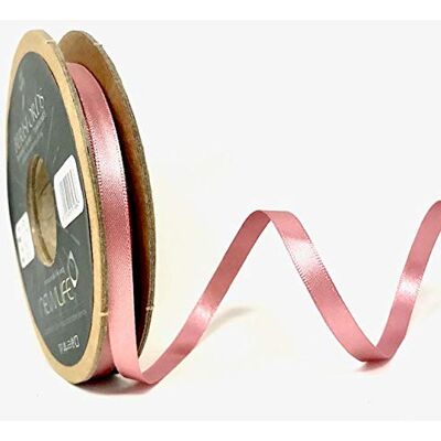 Berisfords 7 mm 60 Dusky rosa nyliv satinband 100% återvunnet 20 m rulle Berisfords 7 mm 60 Dusky rosa nyliv satinband 100% återvunnet 20 m rulle