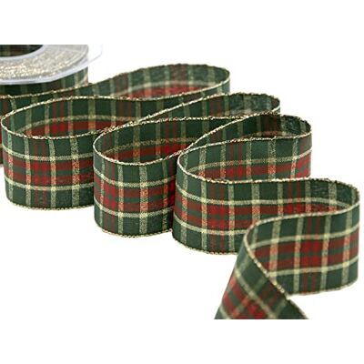Furlanis Natalizio Noel, Tejp för juldekoration, Presentpaket, Tyg Italienska Grön 40 mm x 20 m Furlanis Natalizio Noel, Tejp för juldekoration, Presentpaket, Tyg Italienska Grön 40 mm x 20 m