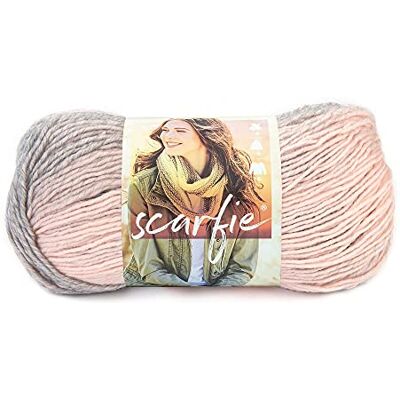 Lion Brand Yarn Scarfie Garn, 1-pack, rosa/silver Lion Brand Yarn Scarfie Garn, 1-pack, rosa/silver
