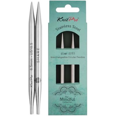 KnitPro utbytbara spetsar (13 cm, 6,50 mm) spetsar 1 set KnitPro utbytbara spetsar (13 cm, 6,50 mm) spetsar 1 set