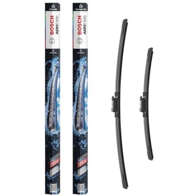 Bosch Aerotwin Aerotwin sets – Torkarblad fram – Set med 2 ersättningsblad – Förmonterad adapter – 2 blad, 650 mm / 400 mm – Levereras i smal förpackning som sparar plats Bosch Aerotwin Aerotwin sets – Torkarblad fram – Set med 2 ersättningsblad – Förmonterad adapter – 2 blad, 650 mm / 400 mm – Levereras i smal förpackning som sparar plats