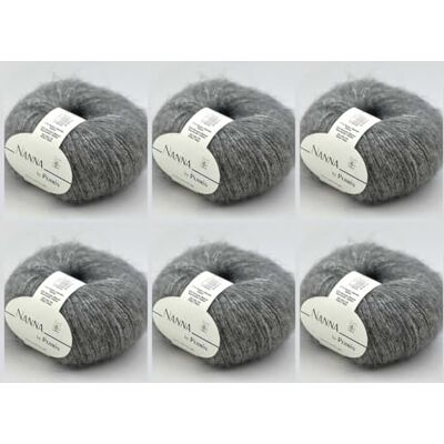 MARUSSIA 6 x Nanna av Permin – garn naturfärgat (alpacka, bomull, merino) (05 medelgrå) MARUSSIA 6 x Nanna av Permin – garn naturfärgat (alpacka, bomull, merino) (05 medelgrå)