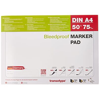 transotype Copic Layoutpapper, Vit, A4, 50 ark transotype Copic Layoutpapper, Vit, A4, 50 ark