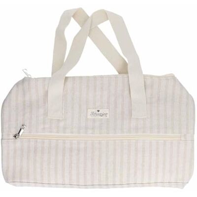 Scheepjes Vit/Beige (45x16.5x19.5cm) Randig Handy Stickad Väska med Dragkedja 1 Bit Scheepjes Vit/Beige (45x16.5x19.5cm) Randig Handy Stickad Väska med Dragkedja 1 Bit