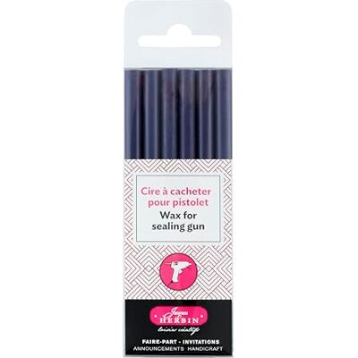Jacques Herbin Herbin 35878T – paket med 6 speciella vaxpinnar för Was Guns, Aubergine Jacques Herbin Herbin 35878T – paket med 6 speciella vaxpinnar för Was Guns, Aubergine