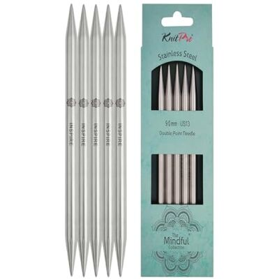 KnitPro Mindful strumpstickor – dubbla stickor 20 cm x 9 mm, 5-pack KnitPro Mindful strumpstickor – dubbla stickor 20 cm x 9 mm, 5-pack