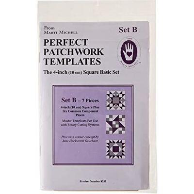 Marti Michell - 4-inch Perfect Patchwork Template Square Set B - Template Marti Michell - 4-inch Perfect Patchwork Template Square Set B - Template