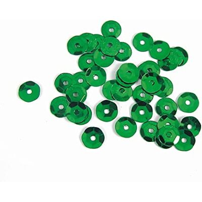 INNSPIRO Grön silver paljett 7 mm. 500gr. 37500u. INNSPIRO Grön silver paljett 7 mm. 500gr. 37500u.
