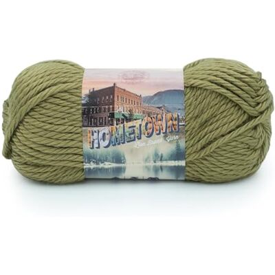 Lion Brand Yarn Lejonmärke garn, akryl, Lakeland Olive, en storlek Lion Brand Yarn Lejonmärke garn, akryl, Lakeland Olive, en storlek