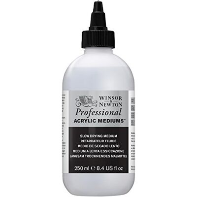 Winsor & Newton 3040932 långsam torkning medium – torkfördröjning för akrylfärger – 250 ml flaska Winsor & Newton 3040932 långsam torkning medium – torkfördröjning för akrylfärger – 250 ml flaska