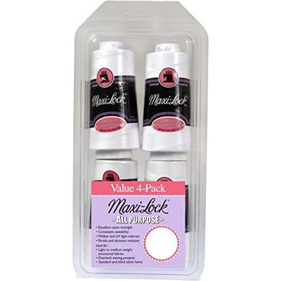 American & Efird Paper Maxi-Lock All Purpose Value Pack 4 per paket vit, vit American & Efird Paper Maxi-Lock All Purpose Value Pack 4 per paket vit, vit