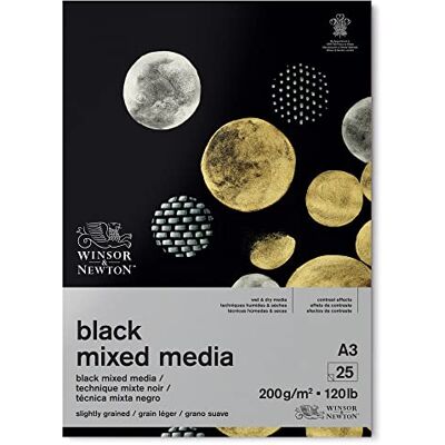 Winsor & Newton Svart Papper - 200G A3 - Konstnärspapper Winsor & Newton Svart Papper - 200G A3 - Konstnärspapper