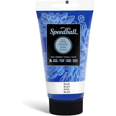 Speedball Art Products Company tygbläck/vattenlösligt blockbläck 2.5 oz blå Speedball Art Products Company tygbläck/vattenlösligt blockbläck 2.5 oz blå