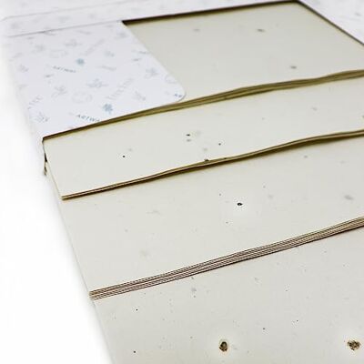 Artway Tree Free Paquet de papier à base de graines de fleurs sauvages 24 feuilles A4-180gsm Papier chiffon de coton à base de graines de fleurs sauvages pour l'art et l'artisanat Artway Tree Free Paquet de papier à base de graines de fleurs sauvages 24 feuilles A4-180gsm Papier chiffon de coton à base de graines de fleurs sauvages pour l'art et l'artisanat