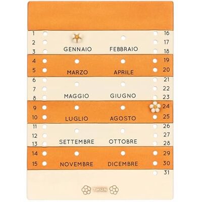 THUN Väggkalender keramik Collezioen Chroma 22 x 1,4 x 30 cm THUN Väggkalender keramik Collezioen Chroma 22 x 1,4 x 30 cm