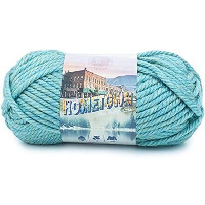 Lion Brand Yarn Lejonmärke garn hemstad, superskrymmande garn för stickning, virkning och hantverk, Reseda Dojo, 1-pack Lion Brand Yarn Lejonmärke garn hemstad, superskrymmande garn för stickning, virkning och hantverk, Reseda Dojo, 1-pack