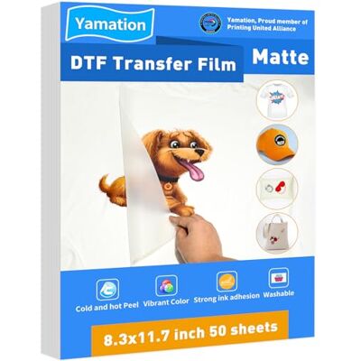 Yamation DTF Överföringsfilm - A4 - 50 Ark - Premium Yamation DTF Överföringsfilm - A4 - 50 Ark - Premium