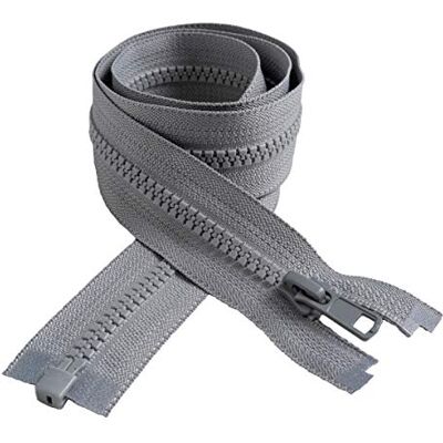 IPEA BSLAM070/10 – dragkedja, storlek #5, delbar, längd: 70 cm, bredd: 30 mm, grå, 2 stycken. IPEA BSLAM070/10 – dragkedja, storlek #5, delbar, längd: 70 cm, bredd: 30 mm, grå, 2 stycken.