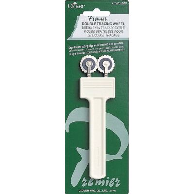 Clover Klöver dubbel spårningshjul, vit/silver, 1 Clover Klöver dubbel spårningshjul, vit/silver, 1