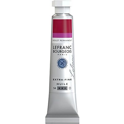 Lefranc Bourgeois extra fina lefranc oljefärger konstnärspigment, oljebaserad färg, permanentviolett, 20 ml Lefranc Bourgeois extra fina lefranc oljefärger konstnärspigment, oljebaserad färg, permanentviolett, 20 ml