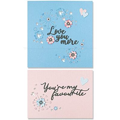Sizzix Thinlits Die Set 6PK Cut-Pop Valentine av Olivia Rose 666016 Kapitel 4 2022 Sizzix Thinlits Die Set 6PK Cut-Pop Valentine av Olivia Rose 666016 Kapitel 4 2022