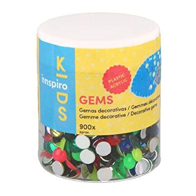 INNSPIRO Dekorativa akryl cirkel pärlor potten blandade färger 6mm. 900u.Ca INNSPIRO Dekorativa akryl cirkel pärlor potten blandade färger 6mm. 900u.Ca