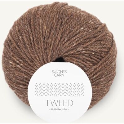 Sandnes Garn tweed återvunnet ca 175 m kol. 3185 brun 50 g Sandnes Garn tweed återvunnet ca 175 m kol. 3185 brun 50 g