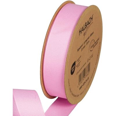 Halbach Seidenbänder Halbach sidenband premium ripsband bredd: 25 mm längd: 25 m hållbart presentband av återvunnen polyester Perfekt som band färg: rosa Halbach Seidenbänder Halbach sidenband premium ripsband bredd: 25 mm längd: 25 m hållbart presentband av återvunnen polyester Perfekt som band färg: rosa