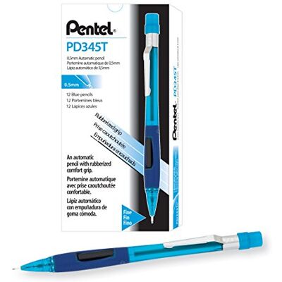Pentel mekanisk penna påfyllningsbar plast förpackning med 12 0,5 mm svart Pentel mekanisk penna påfyllningsbar plast förpackning med 12 0,5 mm svart
