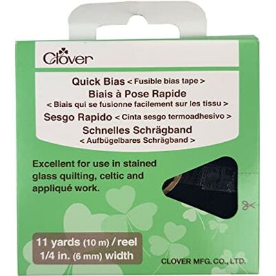 Clover klöver snabb snedremsa: 6 mm x 10 m: svart, 6 Clover klöver snabb snedremsa: 6 mm x 10 m: svart, 6