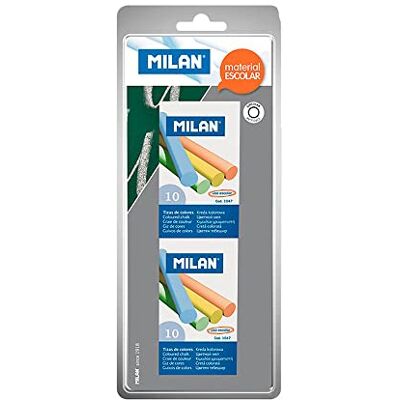 MILAN 64077 set med 10 blandade färger kritor MILAN 64077 set med 10 blandade färger kritor