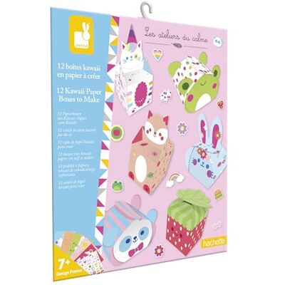 Janod 12 kawaii-papperslådor att göra 12 prestationer + 1 klistermärkesbräda DIY The Workshops of Calm Kreativt fritidsset för barn fingerfärdighet och koncentration från 7 år J09164 Janod 12 kawaii-papperslådor att göra 12 prestationer + 1 klistermärkesbräda DIY The Workshops of Calm Kreativt fritidsset för barn fingerfärdighet och koncentration från 7 år J09164