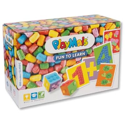 Playmais FUN TO LEARN Numbers pysselset för barn från 3 år I motoriksleksak med 550 stycken och 14 motivmallar för pyssel I främjar kreativitet och finmotorik I naturlig leksak Playmais FUN TO LEARN Numbers pysselset för barn från 3 år I motoriksleksak med 550 stycken och 14 motivmallar för pyssel I främjar kreativitet och finmotorik I naturlig leksak