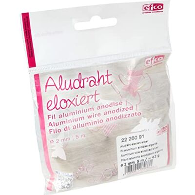 efco Aluminiumtråd, Silver, ø 2mm, 5 m efco Aluminiumtråd, Silver, ø 2mm, 5 m