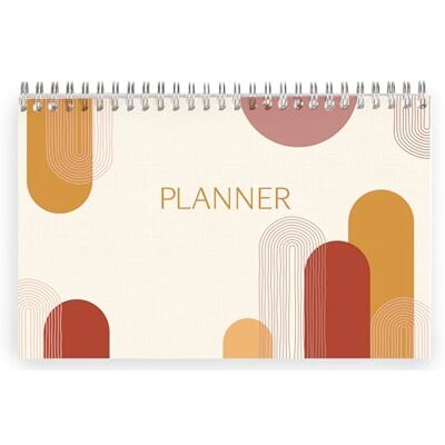 Clairefontaine 116069C Terracotta, block planerare med hel bokbindning 22 x 14 cm 53 tryckta ark Clairefontaine 116069C Terracotta, block planerare med hel bokbindning 22 x 14 cm 53 tryckta ark