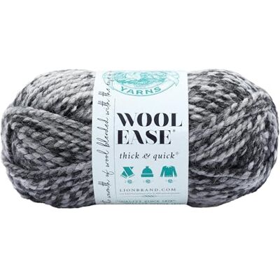 Lion Brand Yarn Lejonmärke garn ull-lätt tjockt och snabbt garn, akryl, lakrits, 21,59 x 9,525 x 9,525 cm Lion Brand Yarn Lejonmärke garn ull-lätt tjockt och snabbt garn, akryl, lakrits, 21,59 x 9,525 x 9,525 cm