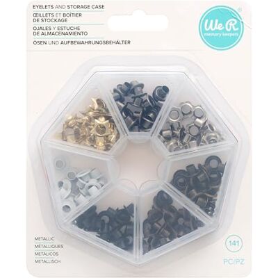 We R Memory Keepers We R Öljetter med förvaringsfodral 140/Pkg-metallisk, metallisk We R Memory Keepers We R Öljetter med förvaringsfodral 140/Pkg-metallisk, metallisk