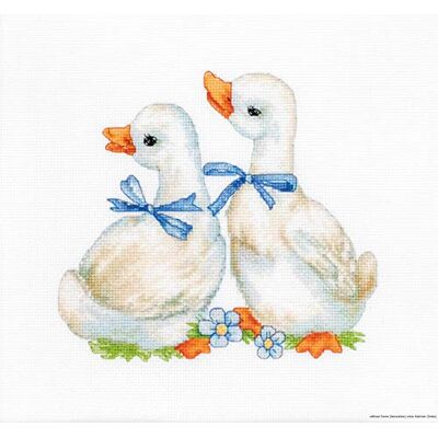 LUCAS Luca-S B1140 gäss korsstygn, bomull, flerfärgad, 15 x 14 cm LUCAS Luca-S B1140 gäss korsstygn, bomull, flerfärgad, 15 x 14 cm