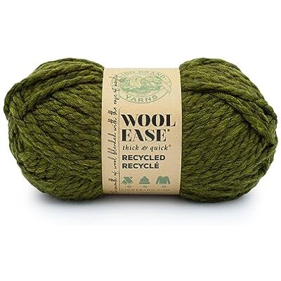 Lion Brand Yarn Lejonmärke garn ull-lätt T&Q återvunnet garn, oliv Lion Brand Yarn Lejonmärke garn ull-lätt T&Q återvunnet garn, oliv