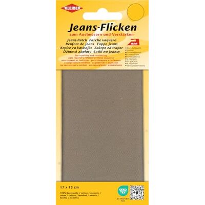 Kleiber 17 cm x 15 cm strykjärn på denim jeans reparera lappklippt till storlek krävs-beige Kleiber 17 cm x 15 cm strykjärn på denim jeans reparera lappklippt till storlek krävs-beige