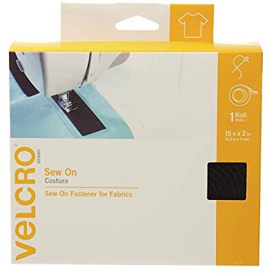 VELCRO Brand Velcro(r) Brand Fasteners Kardborreband (R) märke sömnad tejp 2 x 15 tum, svart VELCRO Brand Velcro(r) Brand Fasteners Kardborreband (R) märke sömnad tejp 2 x 15 tum, svart
